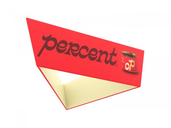 TF-1005 (3D) Tapered Triangle Hanging Sign -- Printed Interior Graphic